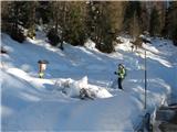 Monte Pieltinis in Monte Morgenleite Začetek poti 2e